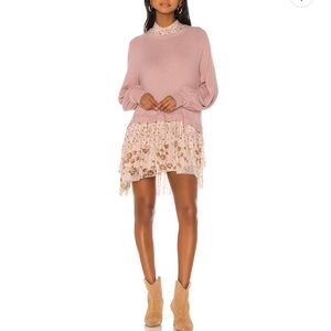 Free People Opposites Attract Mini Dress